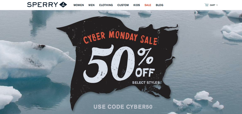 50% off select styles with code CYBER50